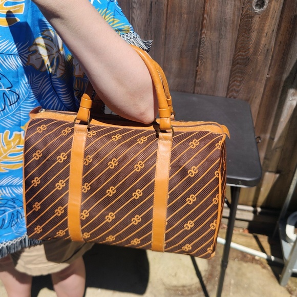 Vintage Gucci Centennial Canvas and Leather Handbag - Picture 7 of 13